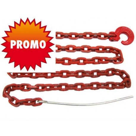 Catena Con Gancio E Ago Rossa 2 Mt